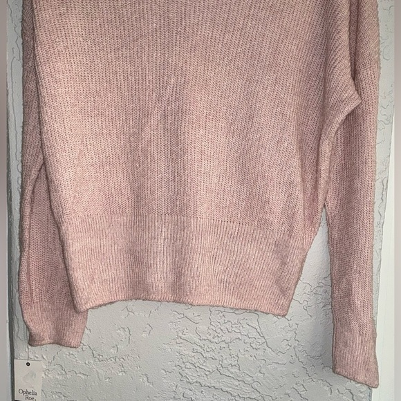 Ophelia Roe Light Pink V-Neck Women's Sweater (NWT) - Picture 8 of 9